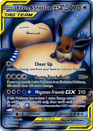 Eevee &amp; Snorlax-GX (171/181)