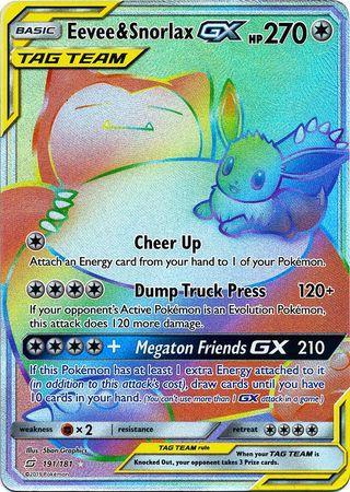 Eevee &amp; Snorlax-GX (191/181)