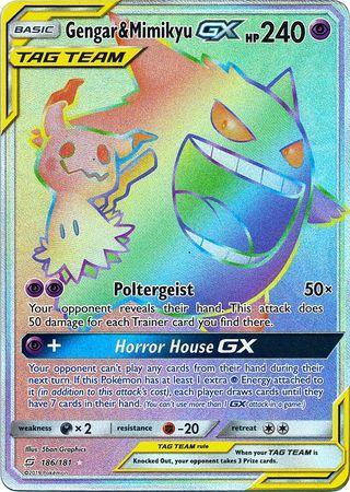 Gengar &amp; Mimikyu-GX (186/181)