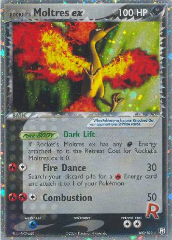 Rocket's Moltres ex (100/109)