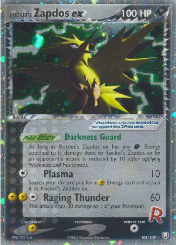 Rocket's Zapdos ex (106/109)