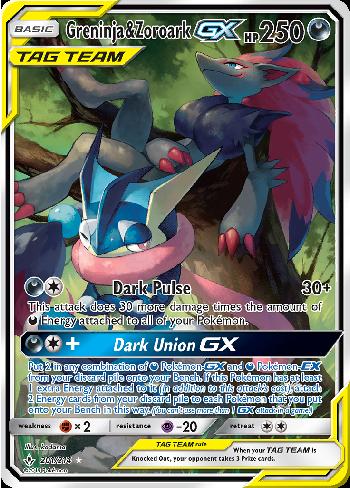 Greninja & Zoroark-GX (201/214)